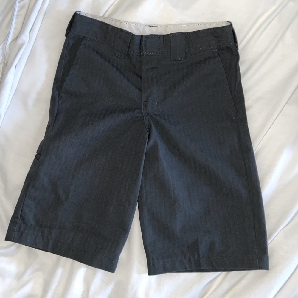 Vintage Dickies long blue-grey striped boys shorts